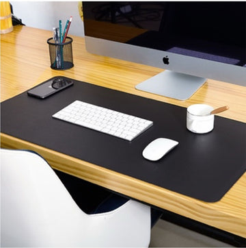 Desktop Black Leather Mat
